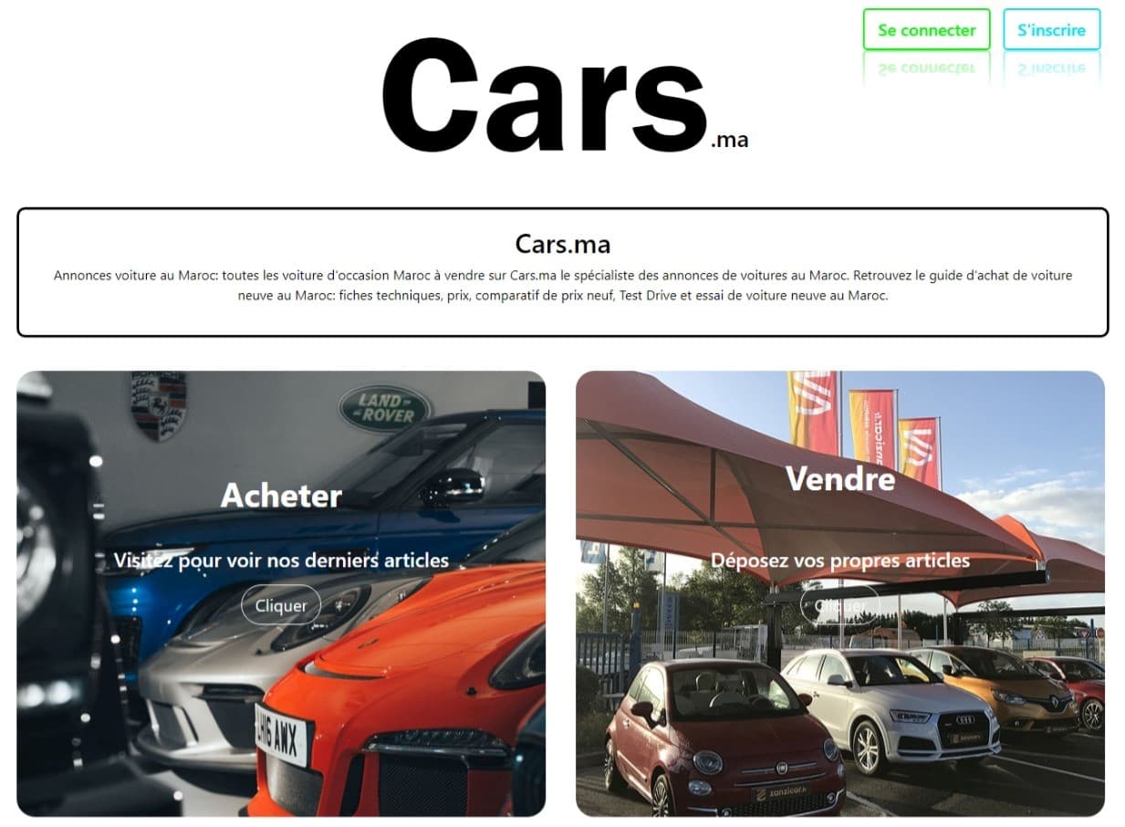 Cars Sales Web APP